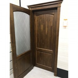 Межкомнатная дверь Фоборг массив античный орех глухая