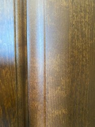 Межкомнатная дверь Гармония массив античный орех остекленная